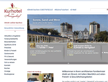 Tablet Screenshot of kurhotel-heringsdorf.de